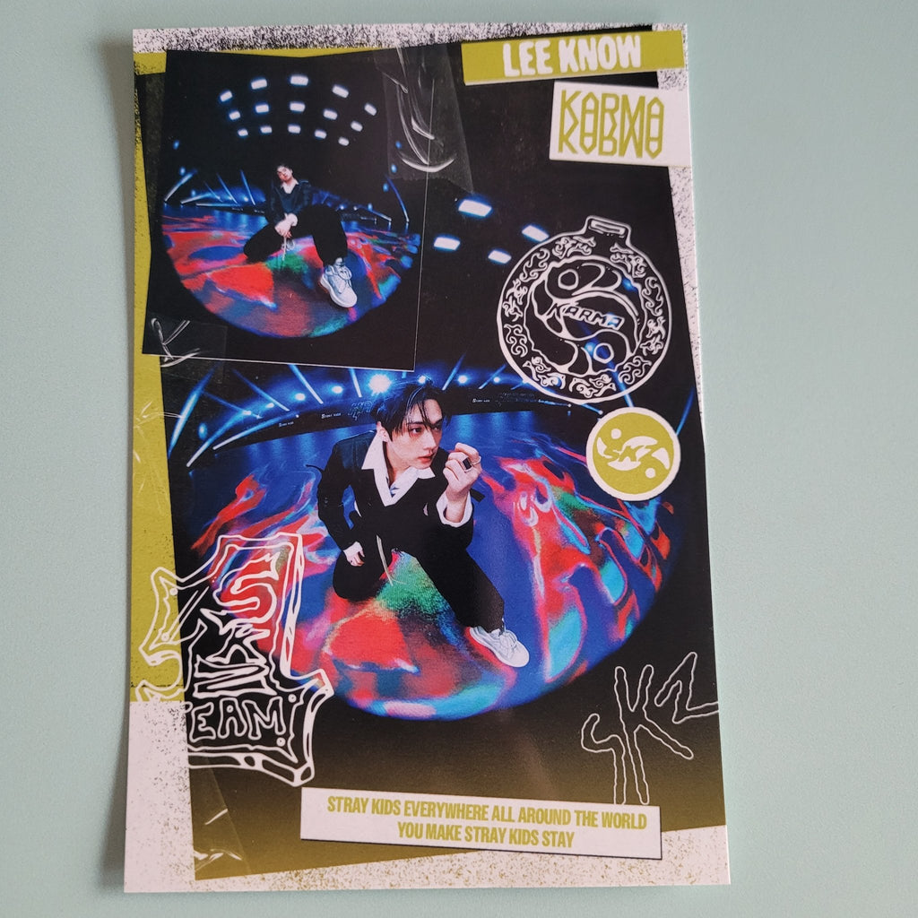 Stray Kids - Karma Album Photocard: Accordion Glossy Photo (member choice) - KPop Idol