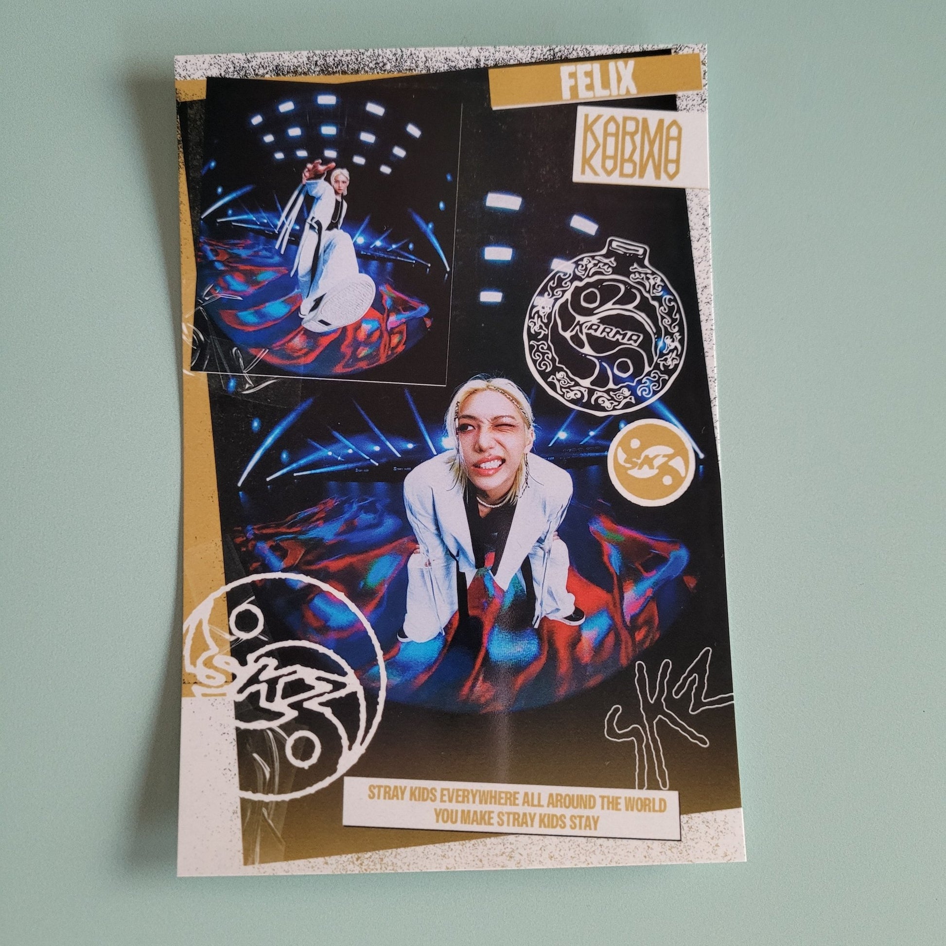 Stray Kids - Karma Album Photocard: Accordion Glossy Photo (member choice) - KPop Idol