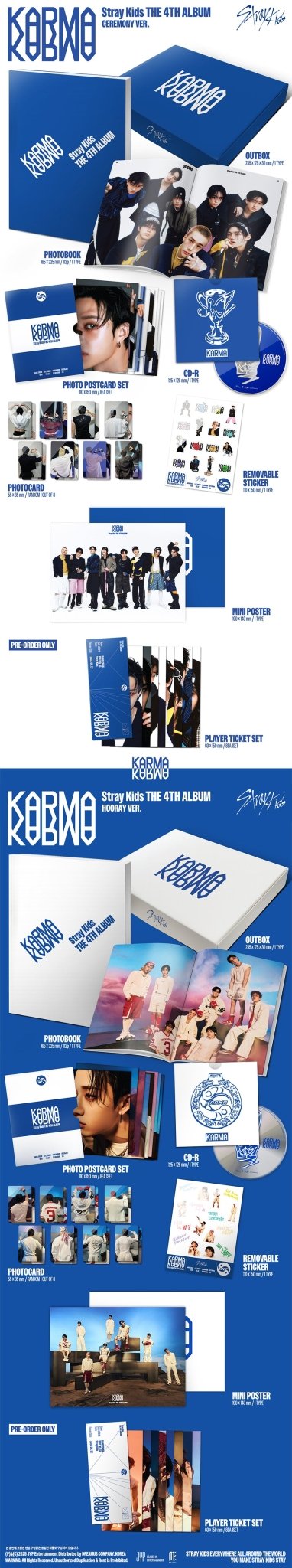 Stray Kids - Karma: Ceremony/Hooray Version (version choice) - KPop Idol