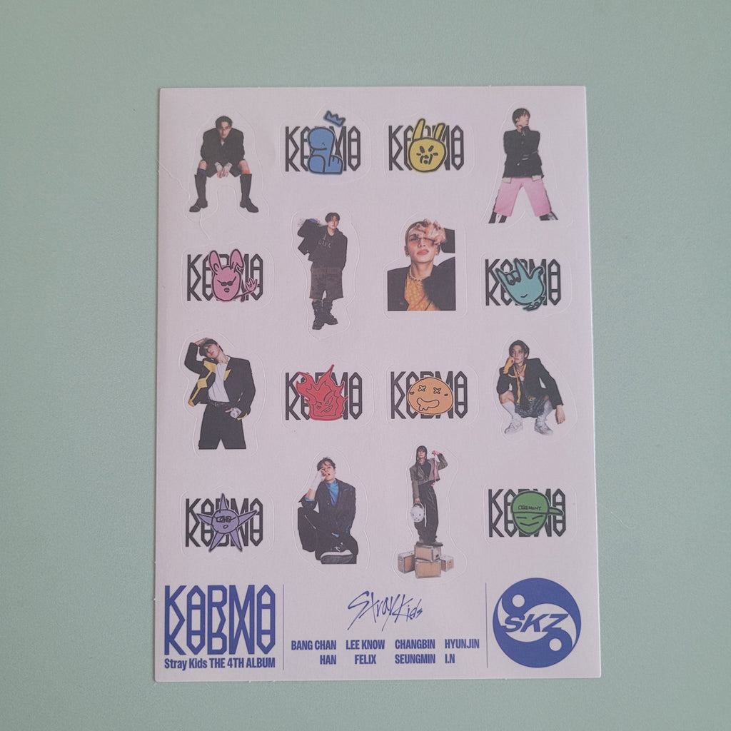 Stray Kids - Karma Inclusions: Sticker Sheet (version choice) - KPop Idol