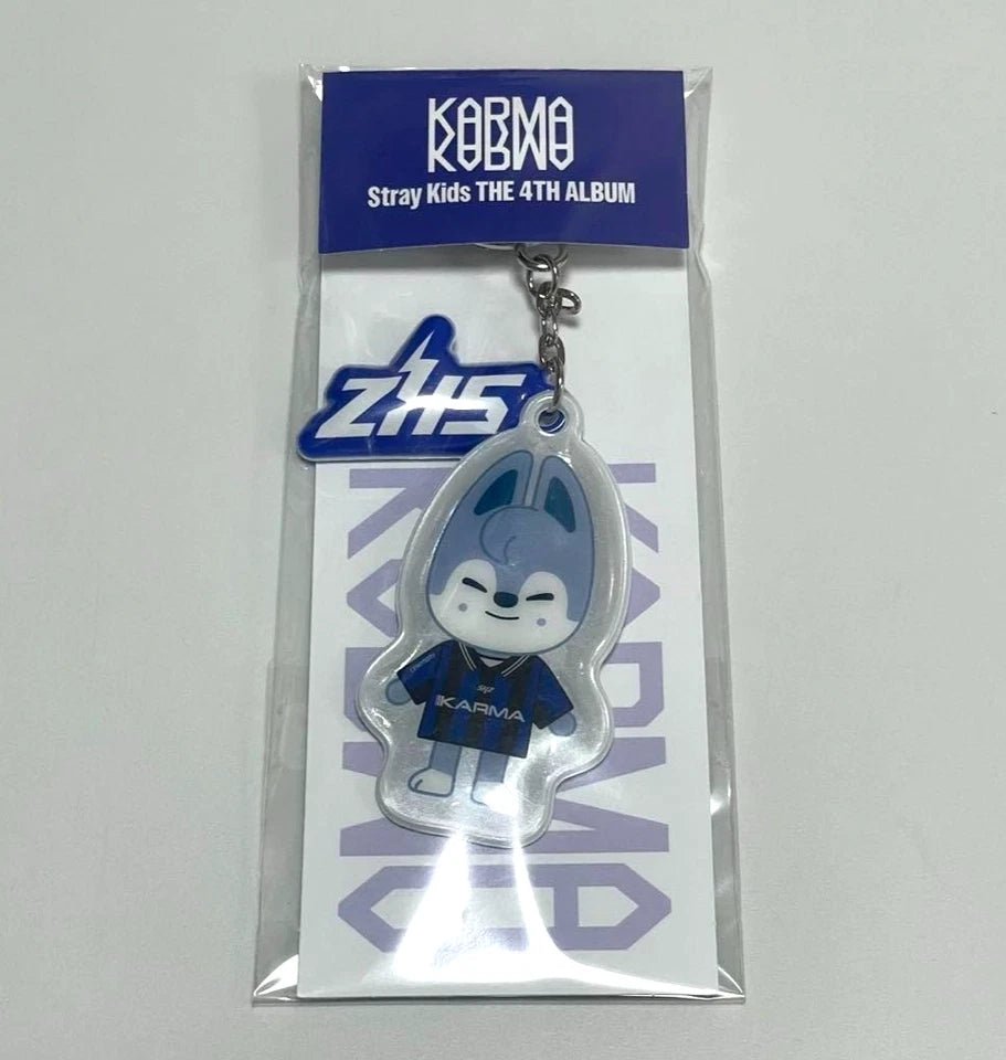 Stray Kids KARMA Pop Up Store Official MD:SKZOO YinYang Keyring - Wolf Chan - KPop Idol