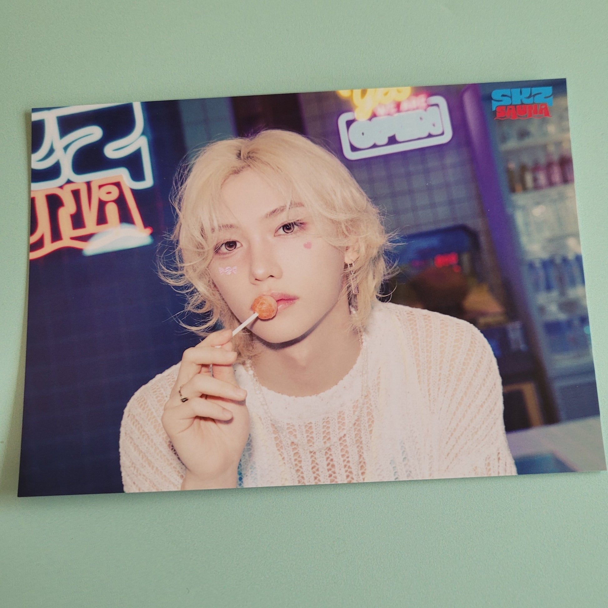 Stray Kids - SKZ Sauna Glossy Trading Card - Felix - KPop Idol