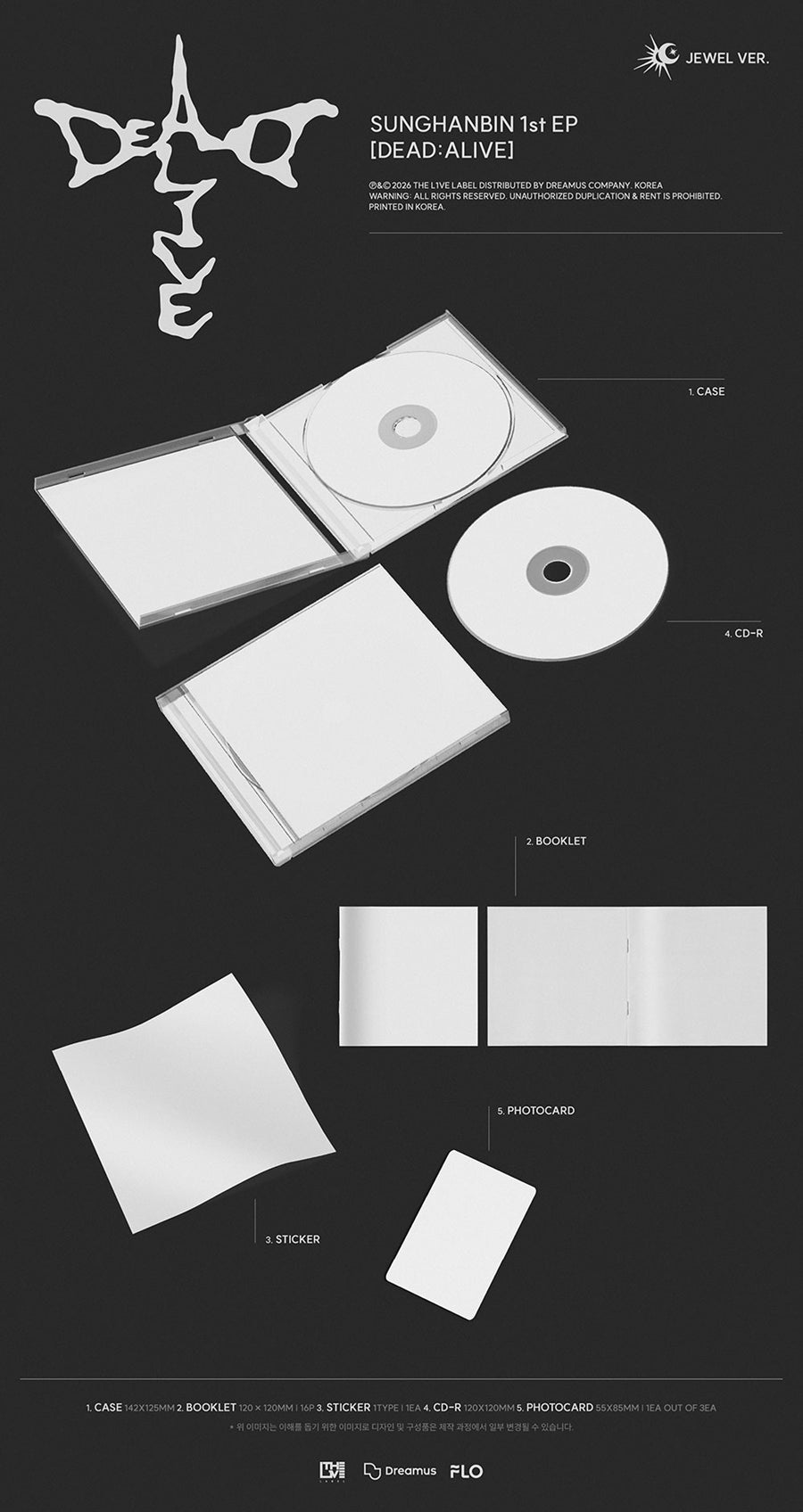 (Pre Order) Sung Hanbin - Dead:Alive - Jewel Ver.