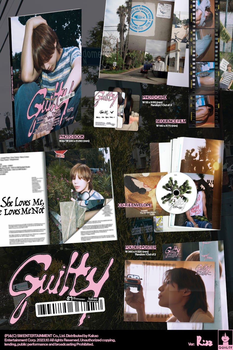 Taemin: Guilty - Photobook version (version choice) - KPop Idol