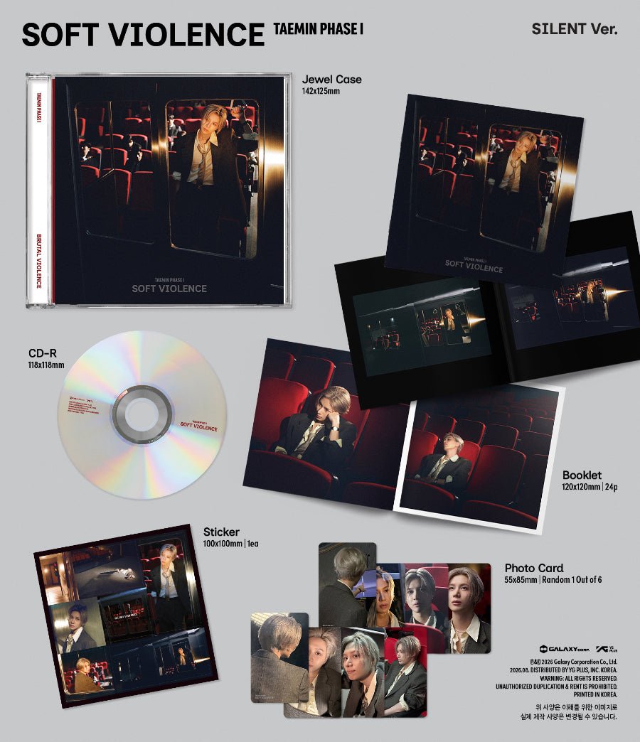 Taemin - Phase 1: Soft Violence - Jewel Case - KPop Idol