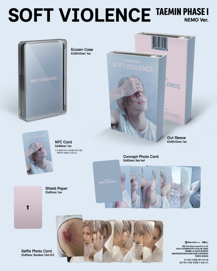 Taemin - Phase 1: Soft Violence - Nemo Album - KPop Idol