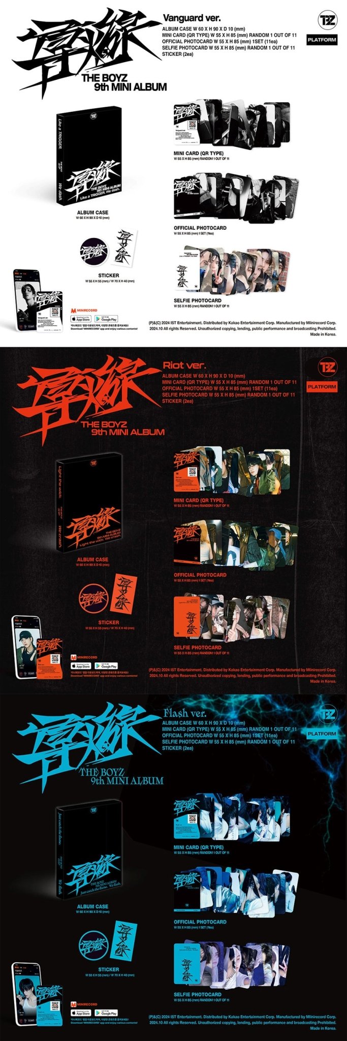 The Boyz - 도화선 Like A Trigger, We Dash Platform Version (version choice) - KPop Idol