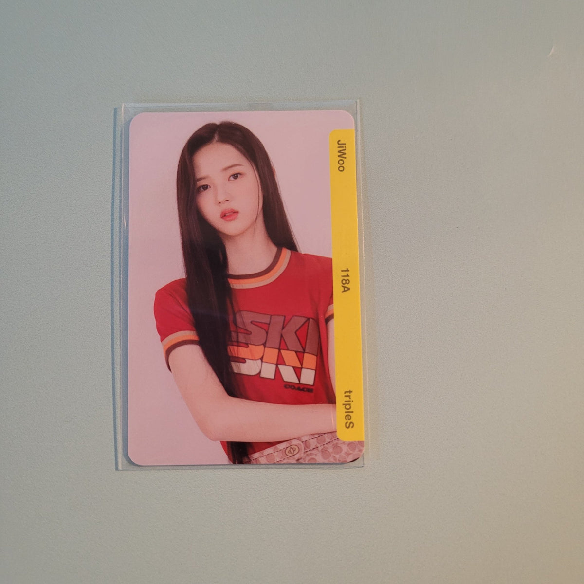 TripleS - ATOM01 Objeckt QR Photocard - JiWoo - KPop Idol