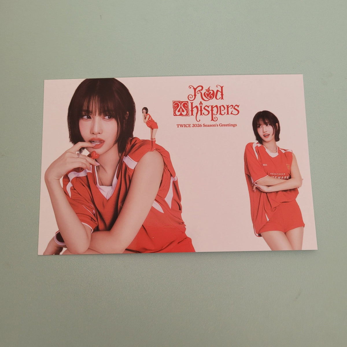 Twice - Season's Greetings 2026: Red Whispers Postcard - KPop Idol