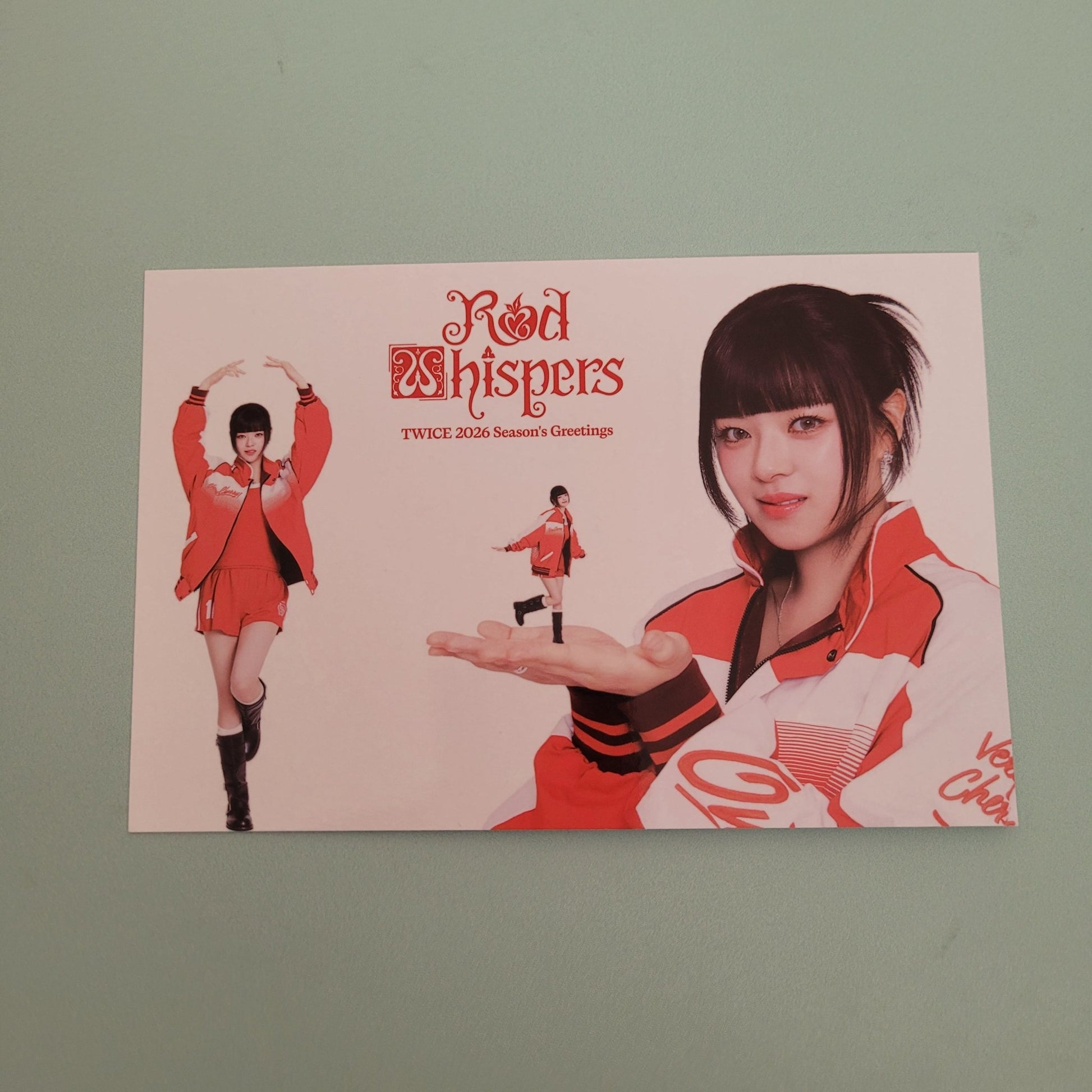Twice - Season's Greetings 2026: Red Whispers Postcard - KPop Idol