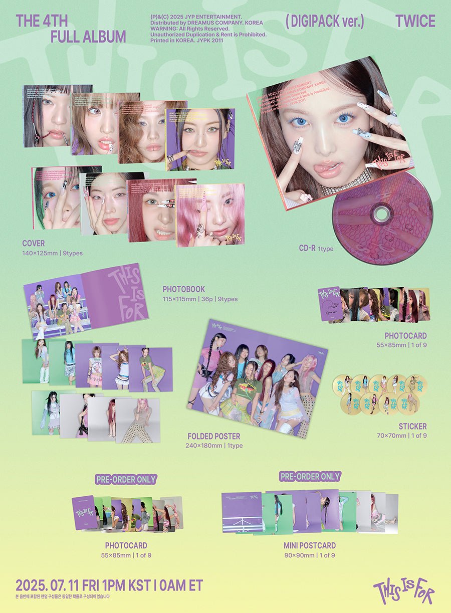 Twice - This Is For Digipack Version (random cover) - KPop Idol