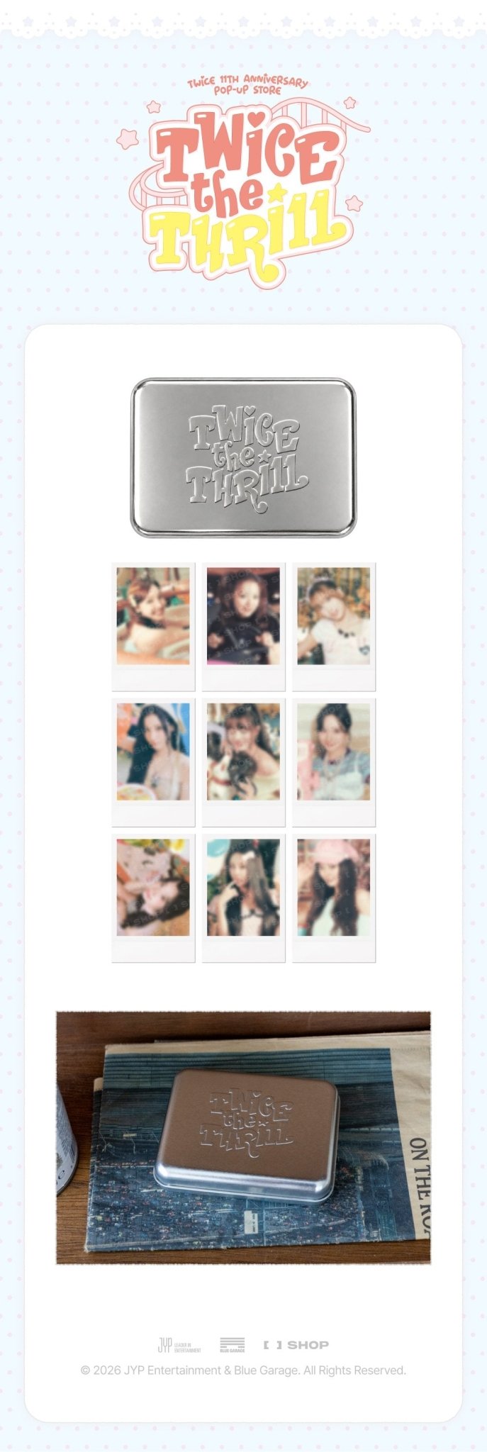 ⏳ Twice - Twice the Thrill Pop Up Official MD: INSTANT PHOTO SET - KPop Idol