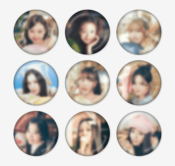 ⏳ Twice - Twice the Thrill Pop Up Official MD: SECRET CAN BADGE - KPop Idol