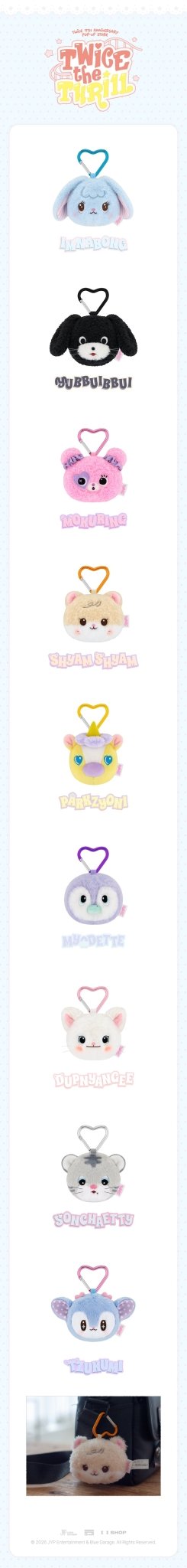⏳ Twice - Twice the Thrill Pop Up Official MD: TDOONGZ FACE KEYRING - KPop Idol
