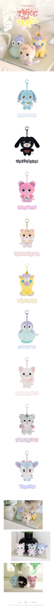 ⏳ Twice - Twice the Thrill Pop Up Official MD: TDOONGZ PLUSH KEYRING - KPop Idol