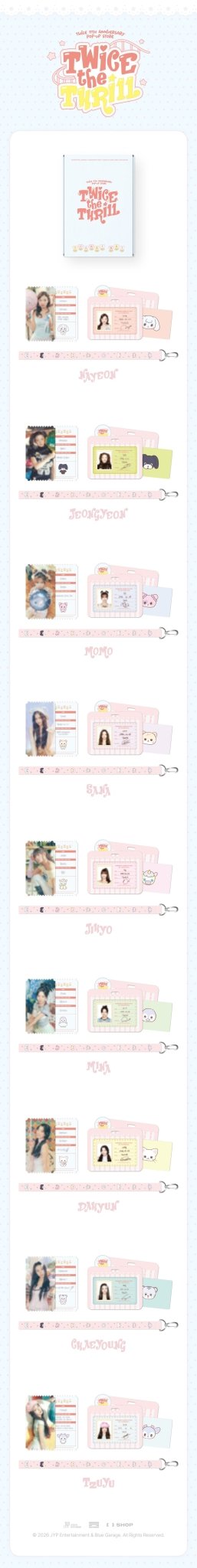 ⏳ Twice - Twice the Thrill Pop Up Official MD: TWICE LAND TICKET SET - KPop Idol