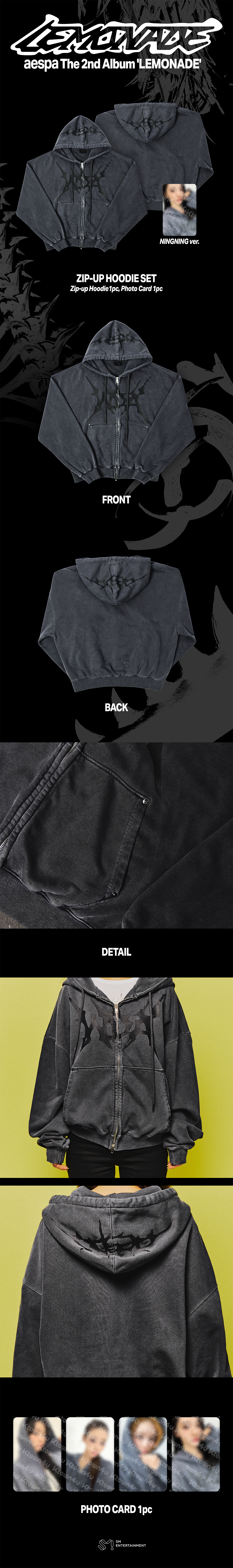 (Pre Order) aespa - Make it Lemonade Official MD - ZIP-UP HOODIE SET