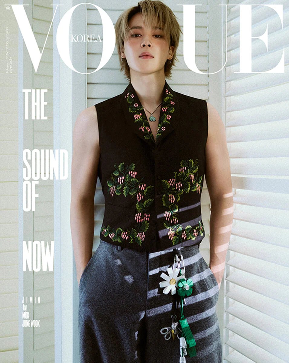 Voge Korea Magazine FEB26. Cover: Jimin of BTS - KPop Idol