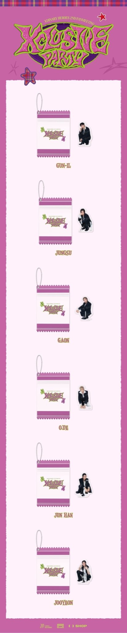 Xdinary Heroes - 2nd Fanmeeting Xclusive Party Official MD: MINI ACRYLIC BLOCK - KPop Idol