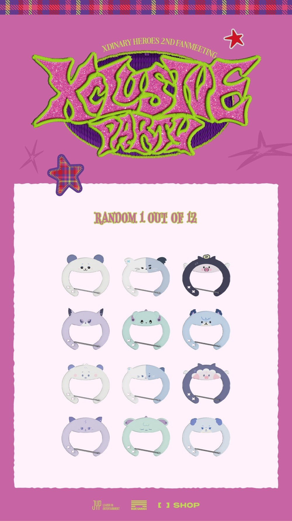 Xdinary Heroes - 2nd Fanmeeting Xclusive Party Official MD: SECRET ACRYLIC CARABINER - KPop Idol