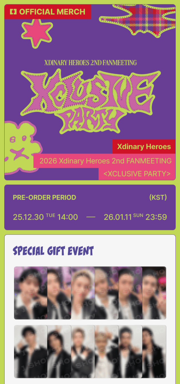 Xdinary Heroes - 2nd Fanmeeting Xclusive Party Official MD: SECRET ACRYLIC CARABINER - KPop Idol