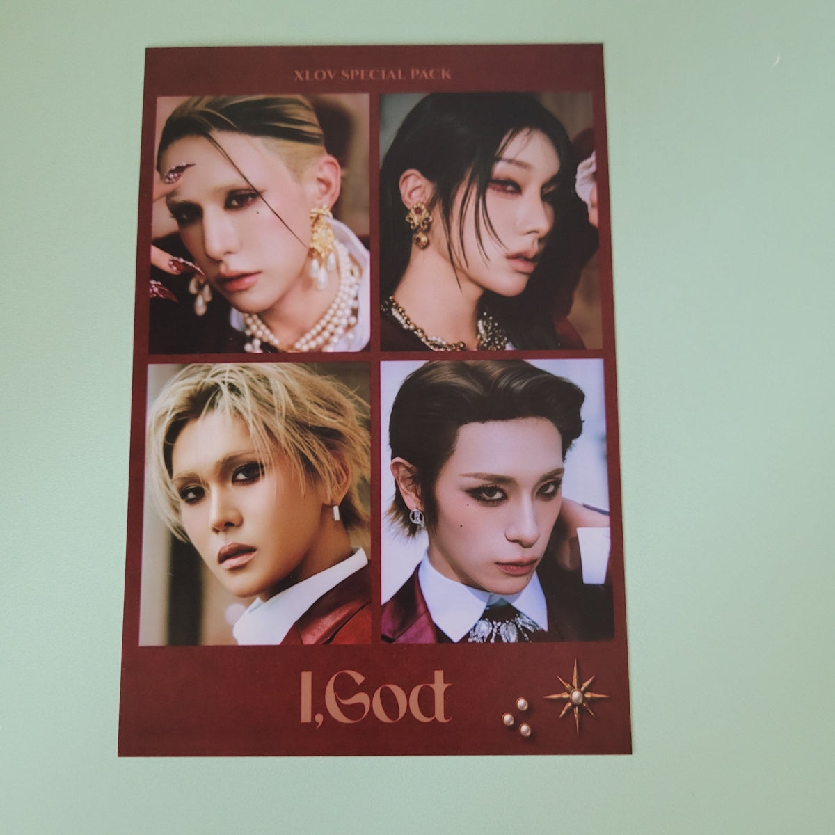 XLOV - I, God Special Pack Inclusions: 4 Cut Photo - KPop Idol