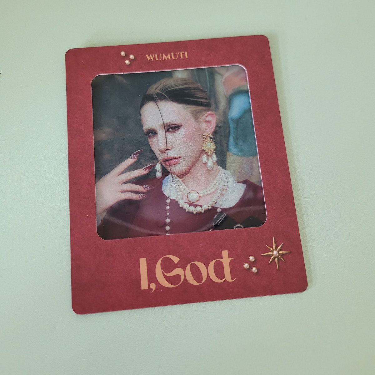 XLOV - I, God Special Pack Inclusions - Film Mount Card - Wumuti - KPop Idol