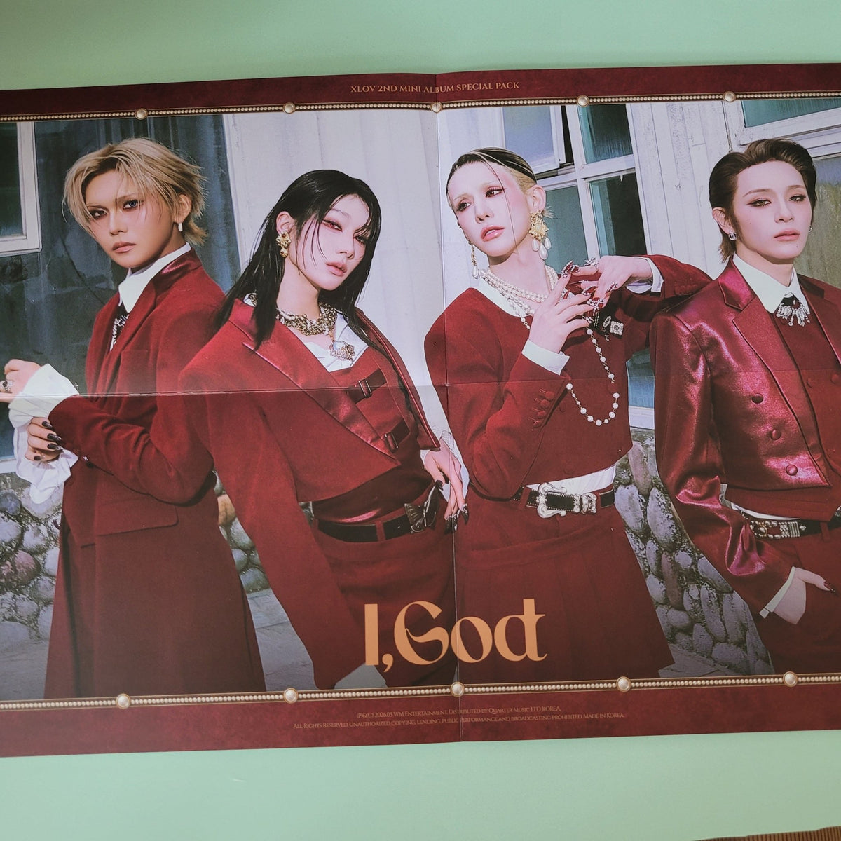 XLOV - I, God Special Pack Inclusions: Unit Poster - KPop Idol