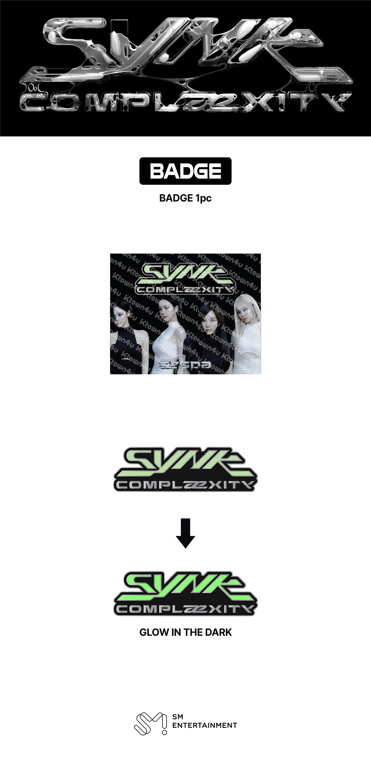 (Pre Order) aespa - SYNK : COMPLæXITY LIVE TOUR Official MD: BADGE