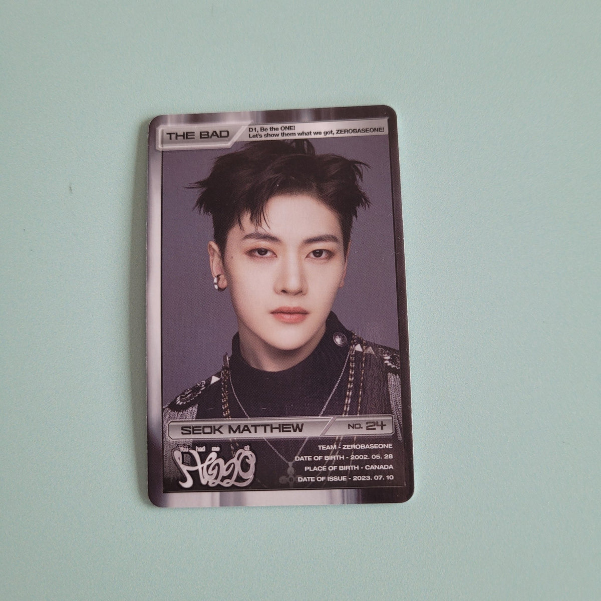 Zerobaseone You Had Me at Hello Solar Album PC - Matthew - KPop Idol